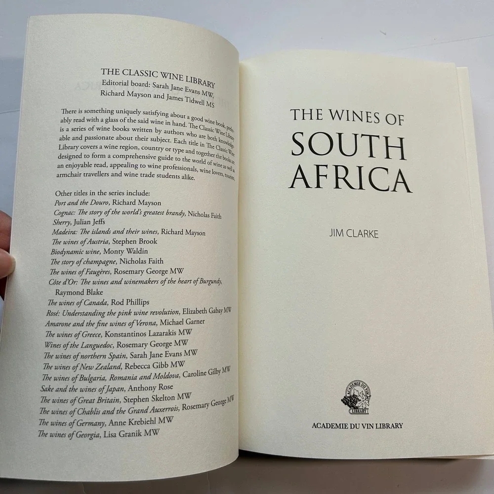 The Wines of South Africa by Jim Clarke Academie Du Vin Library Paperback 2020